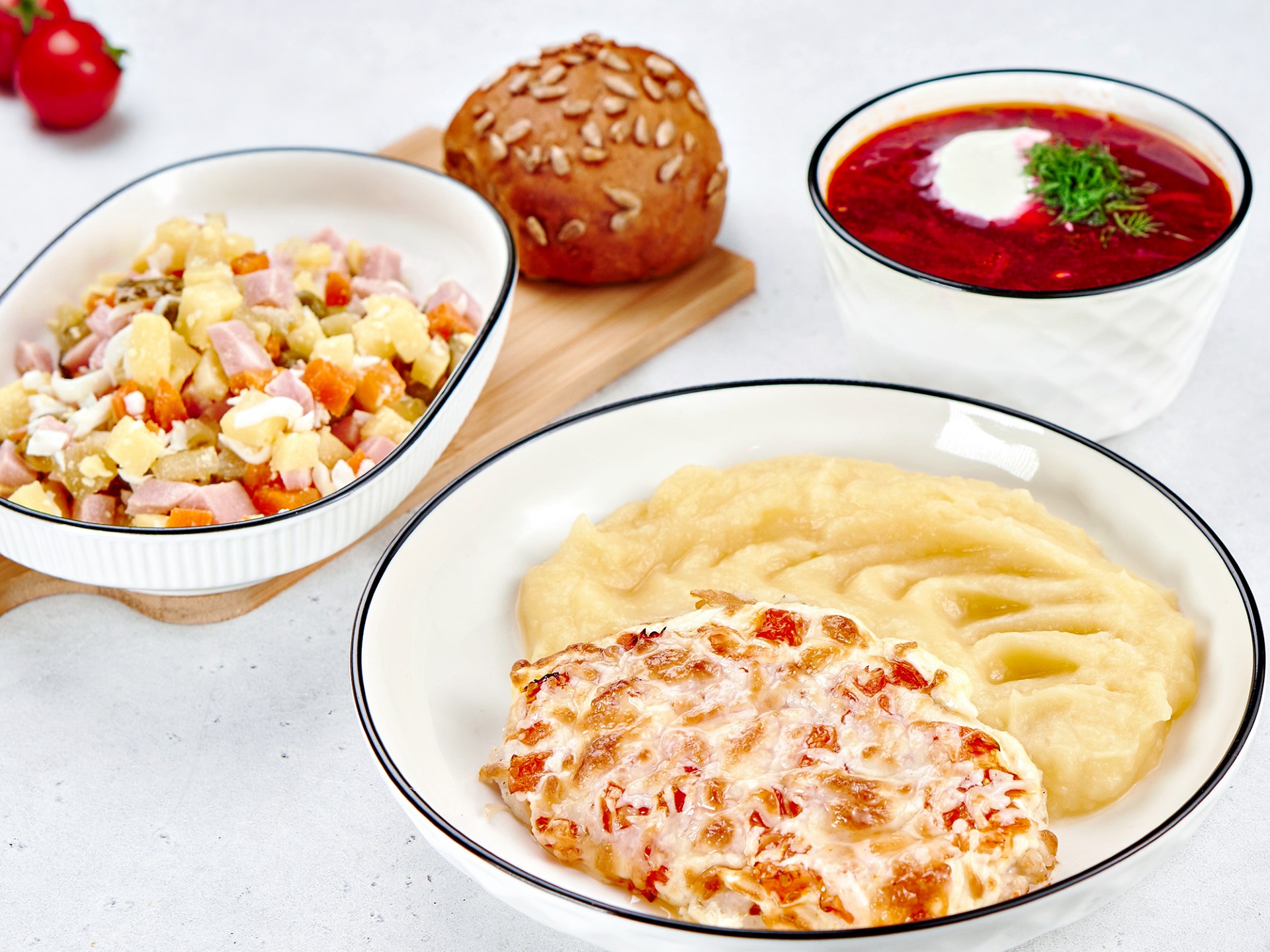 Обед сытный