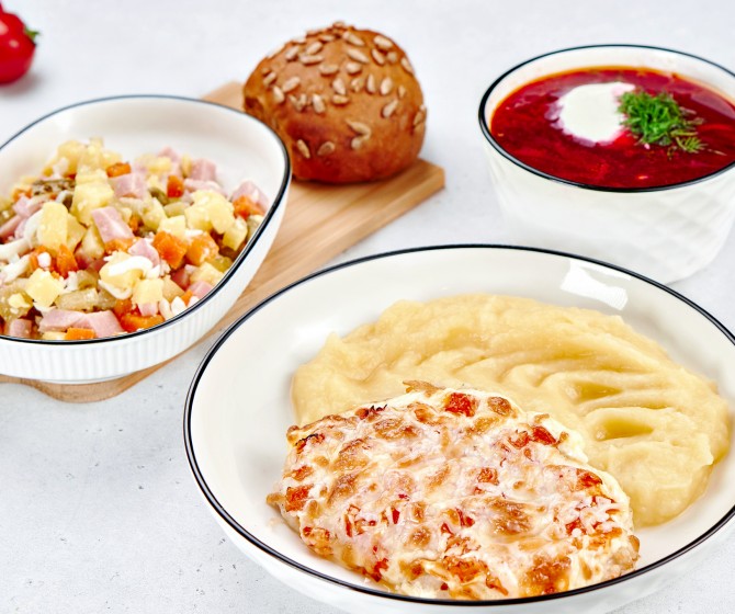 Обед сытный