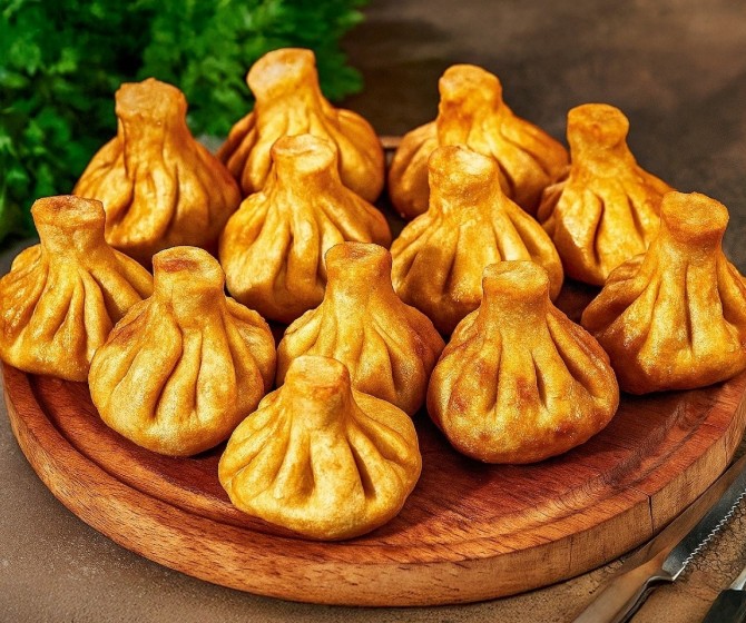 СЕТ Хинкали жареные с говядиной и свининой 10 шт.