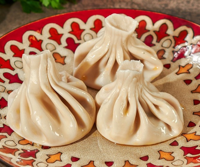 Хинкали отварные с бараниной 3 шт.