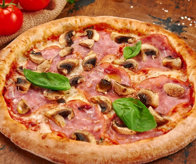 Пицца ветчина-грибы (30 см)