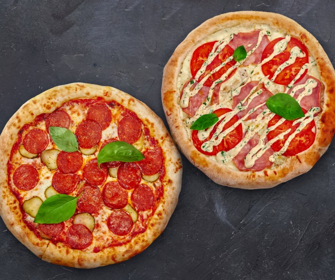 КОМБО Хит 30см: Пепперони по-деревенски+Ранч с курицей и ветчиной