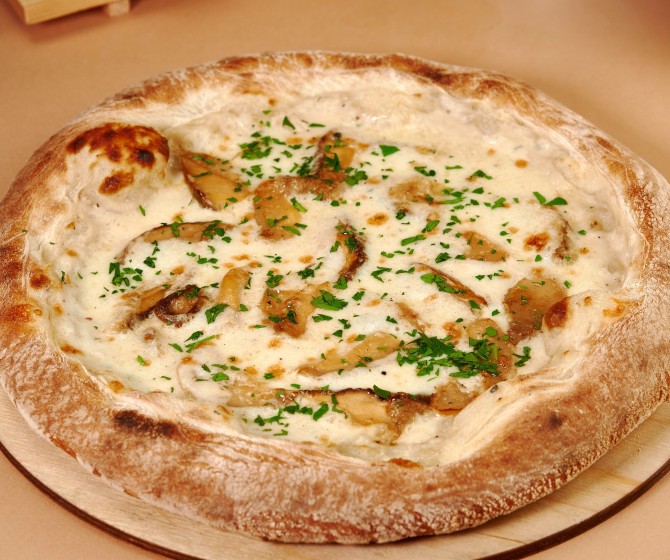 Пицца с белыми грибами 30см
