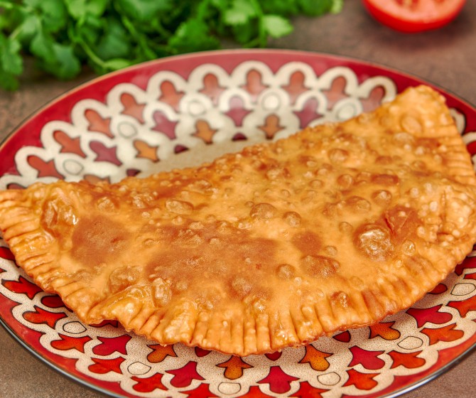 Чебурек с говядиной и свининой