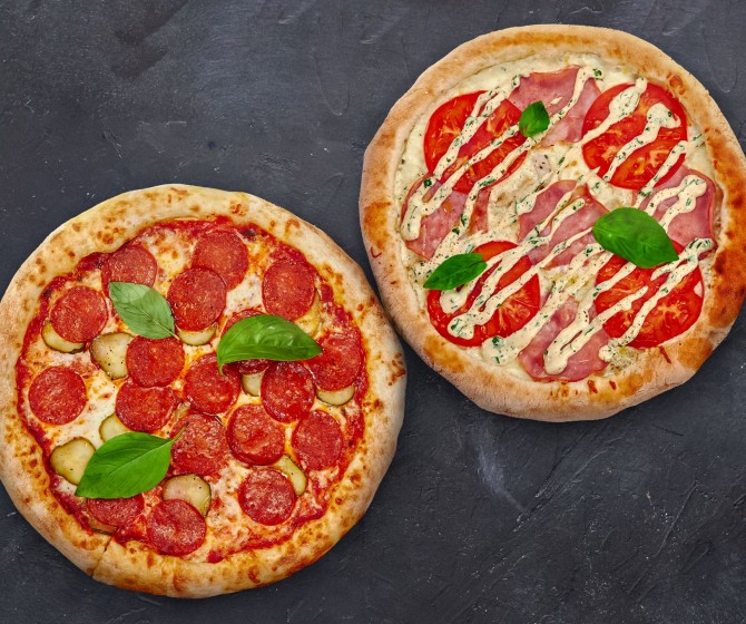 КОМБО Хит Пепперони по-деревенски+Ранч с курицей и ветчиной