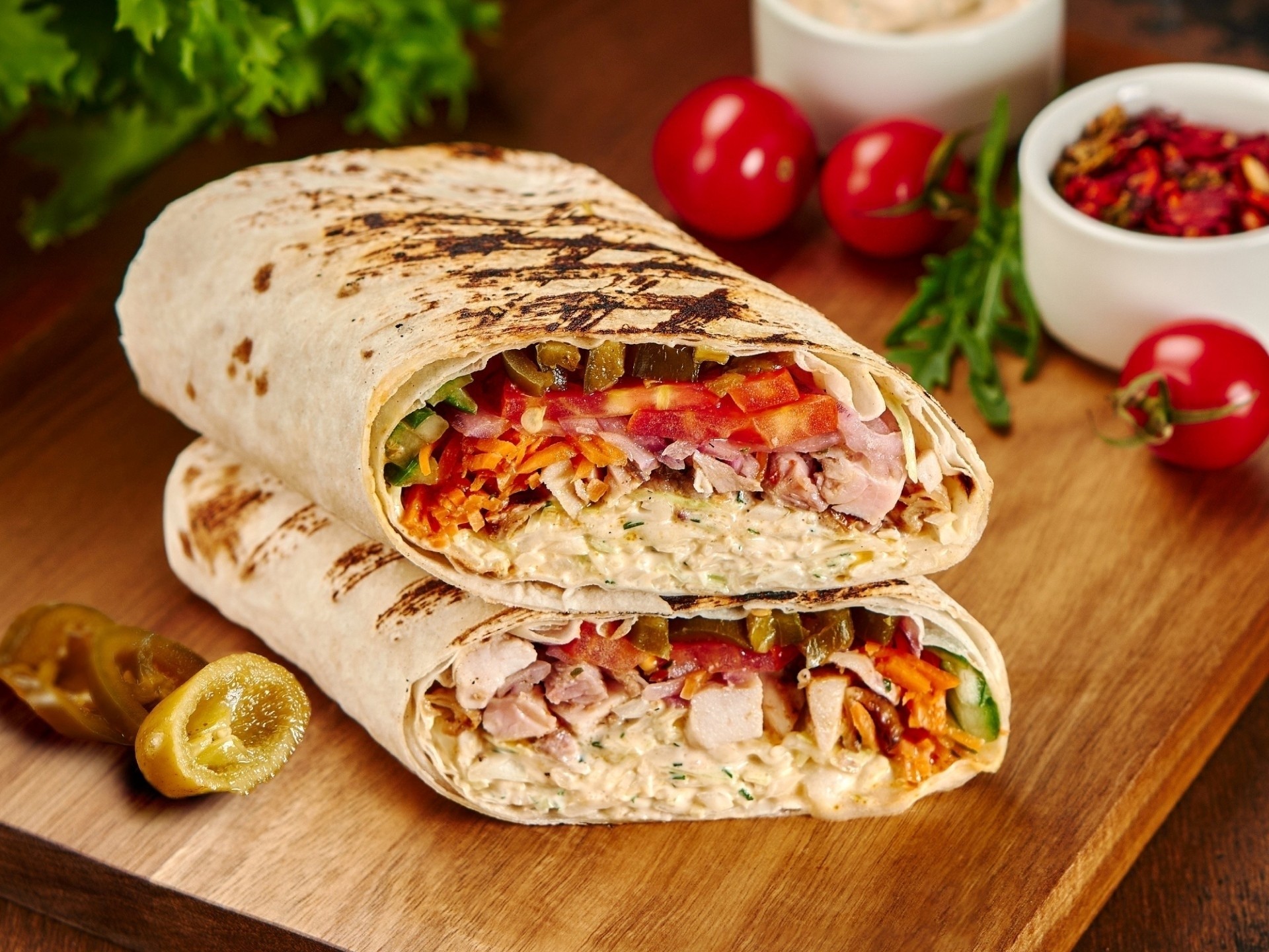 Донер острый с халапеньо 