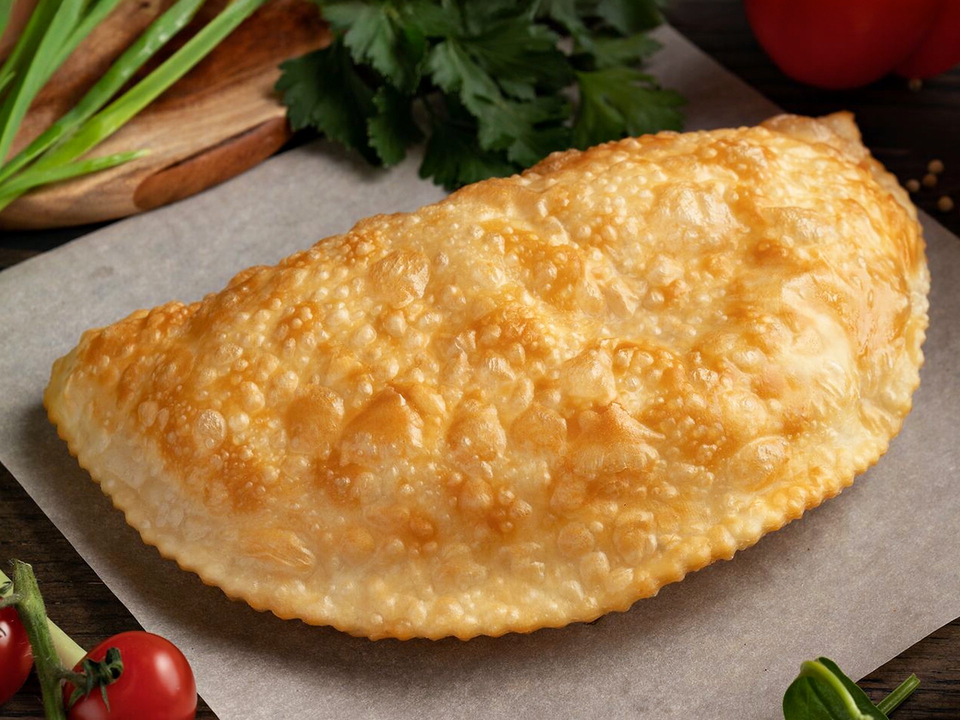 Чебурек с говядиной и свининой