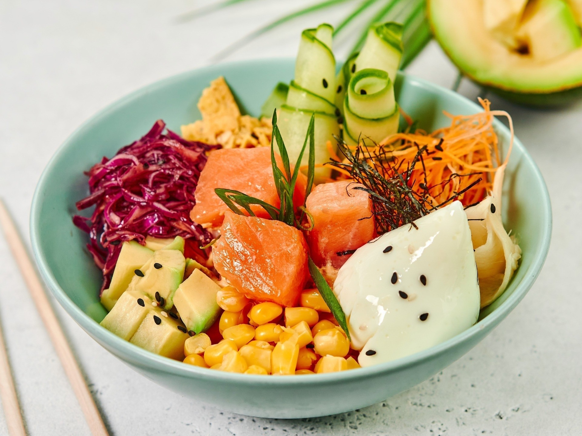 Поке с лососем BIG