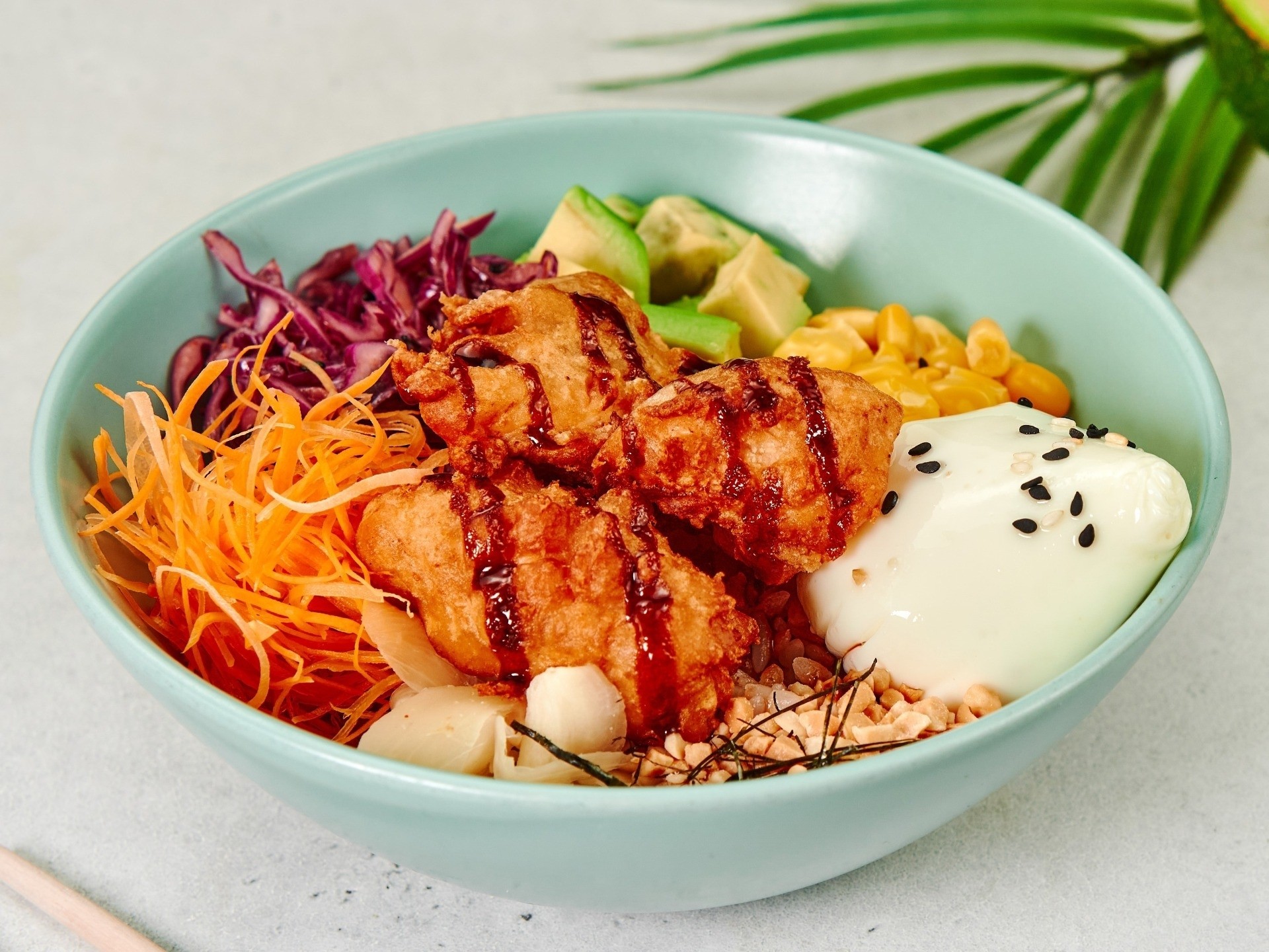 Поке с курицей терияки STANDARD